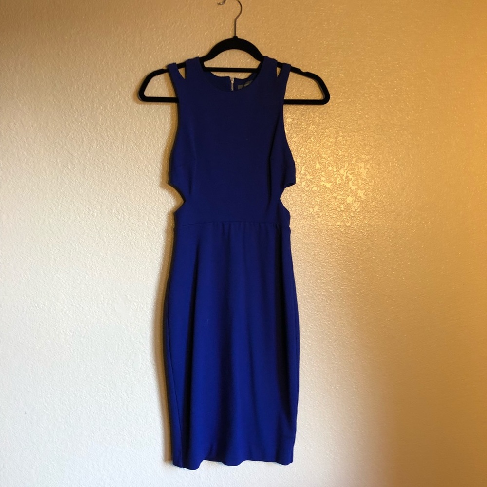 French Connection Blue Cut Out Dress!